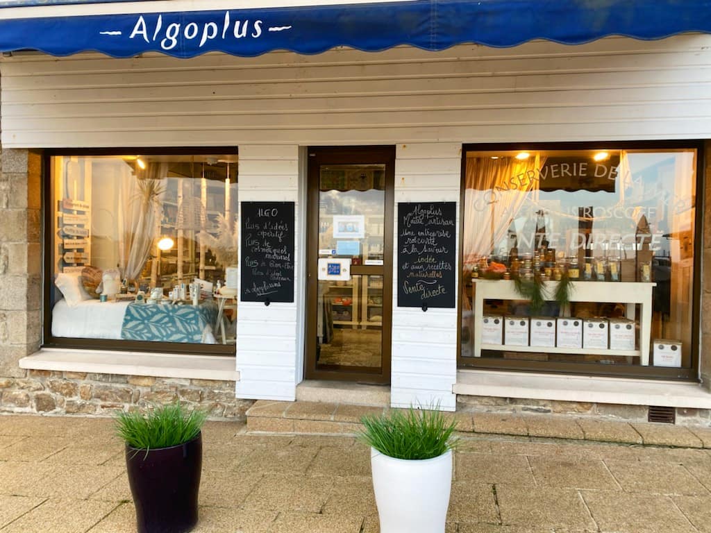 La boutique Algoplus à Roscoff
